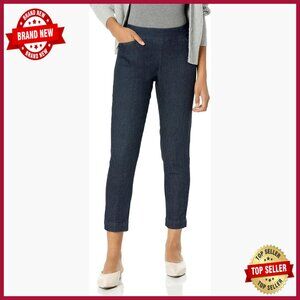 Stretch Ankle Pants with Tummy Control Panel, Pockets, Pull-On Waist